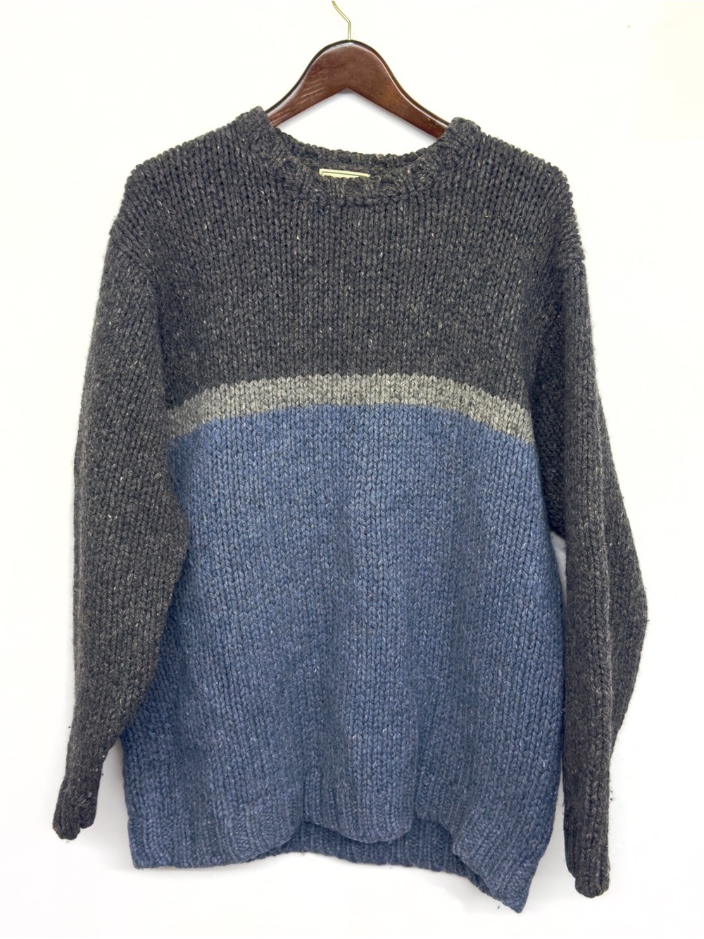 Vintage 80’s Men’s L.L Bean 100% Lambs Wool Pullover Knit Sweater Size Large